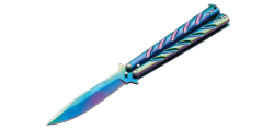 BOKER MAGNUM - Couteau papillon - Balisong Rainbow