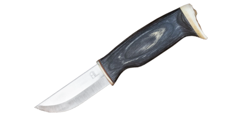 ARCTIC LEGEND - Couteau nordique Hunter's knife - Manche bois teint noir