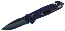 TB OUTDOOR - Couteau pliant - CAC S200 Bleu - Lame  Pointue - 3 fonctions 