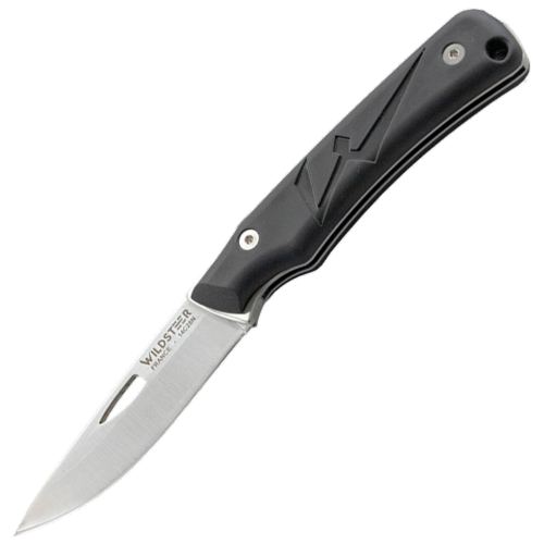 WILDSTEER - Couteau pliant - K-NIF Noir - Manche Tactiprène