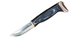 ARCTIC LEGEND - Couteau nordique Handicraft knife - Manche bois teint noir