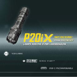 NITECORE - Lampe torche puissante rechargeable - P20IX - 4000 Lm