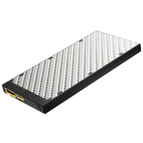 NITECORE - Batterie externe en carbone argentée- 10 000 mAh