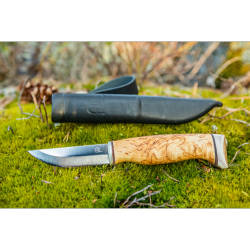 ARCTIC LEGEND - Couteau nordique Handicraft knife - Manche bouleau frisé
