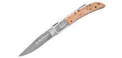 LE CAMARGUAIS - Couteau pliant artisanal - Trident soud n12 - Genvrier
